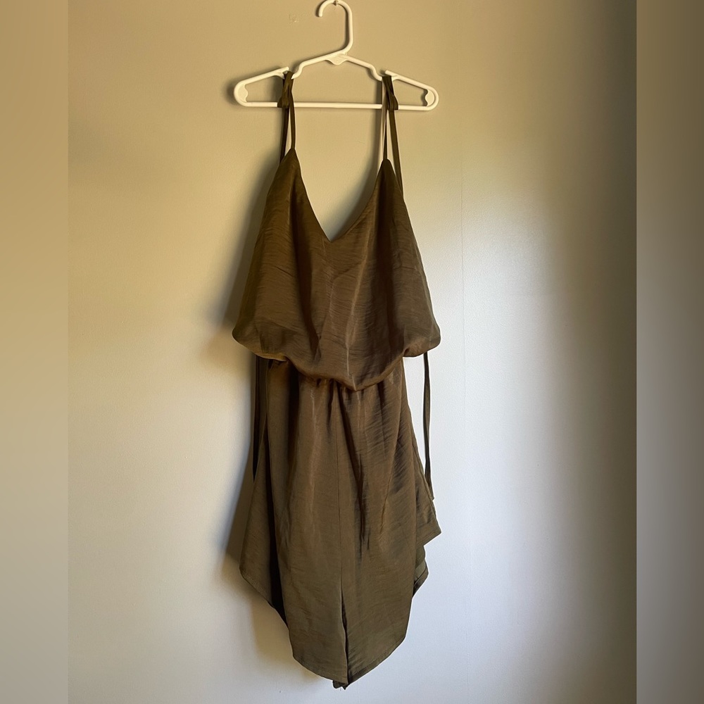 Forever 21 Backless Silk Romper